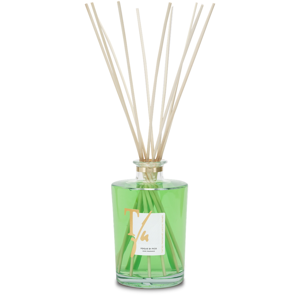 [FF1000VTR] Fig Leaves Transparent Vase Diffuser (Big) (1000 ml)