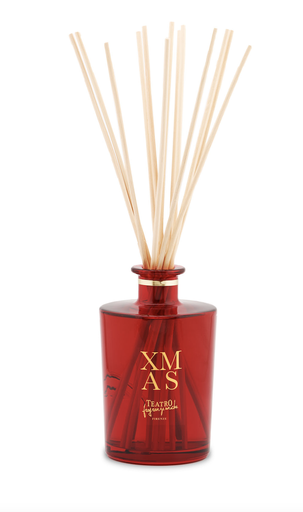 XMas Red Transparent Vase Diffuser (Big)