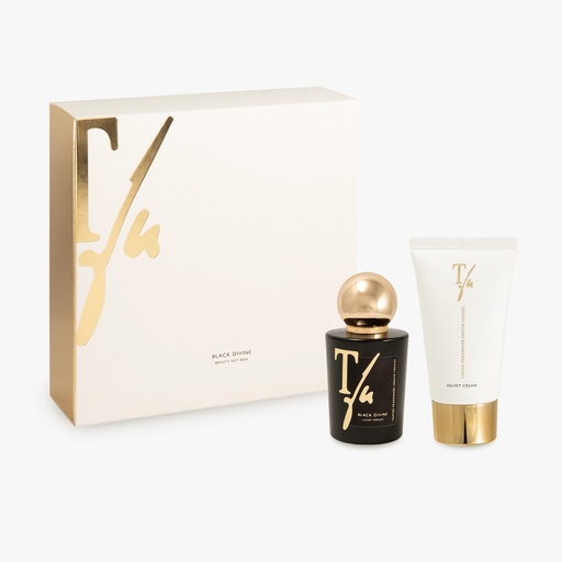 [GIFTBEAUTY-BLATFU] Gift Box Beauty Black Divine EDP 50ml + Velvet Cream 75ml